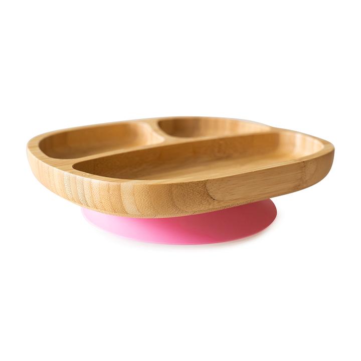 BAMBOO SUCTION PLATE – TODDLER Pink