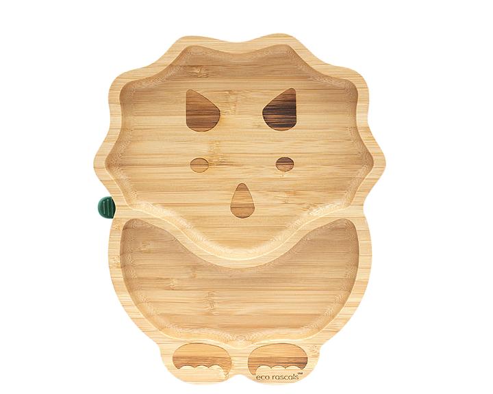 Bamboo suction plate - Dinosaur Forest Green - Figura 2