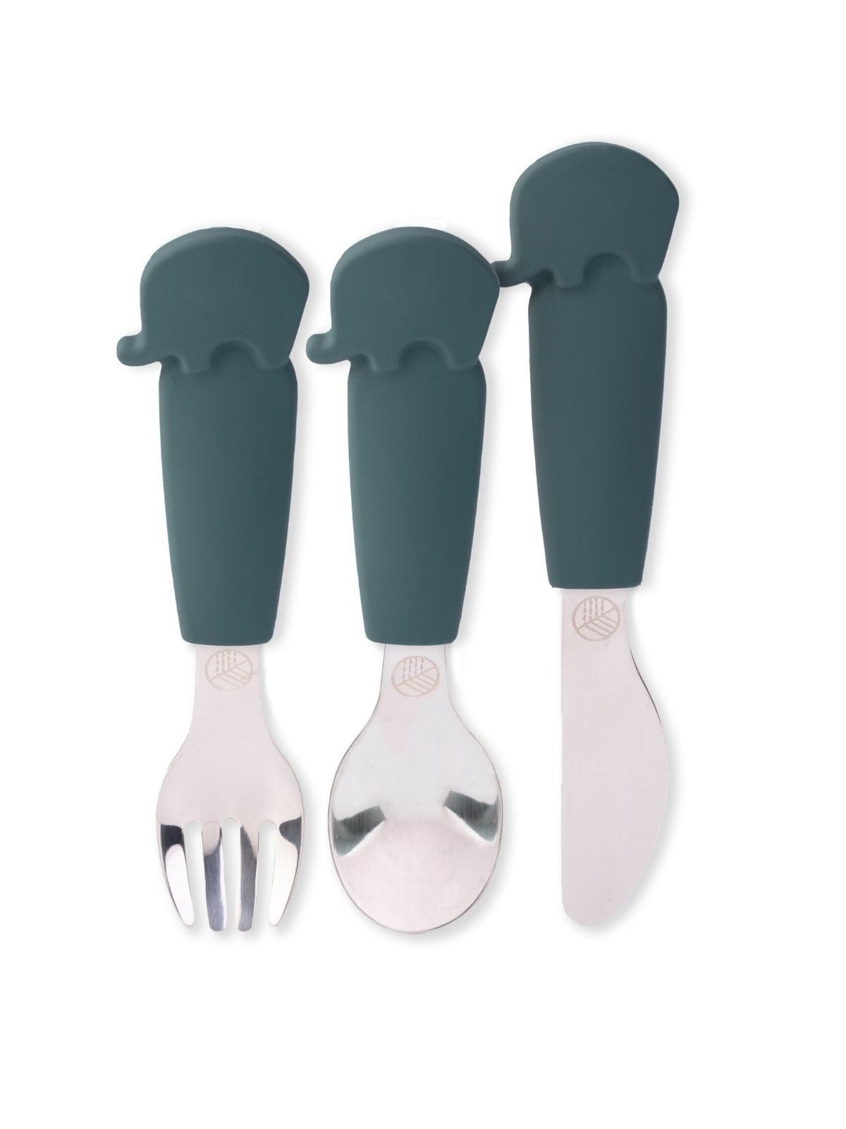 SILICONE CUTLERY Elephant Teal