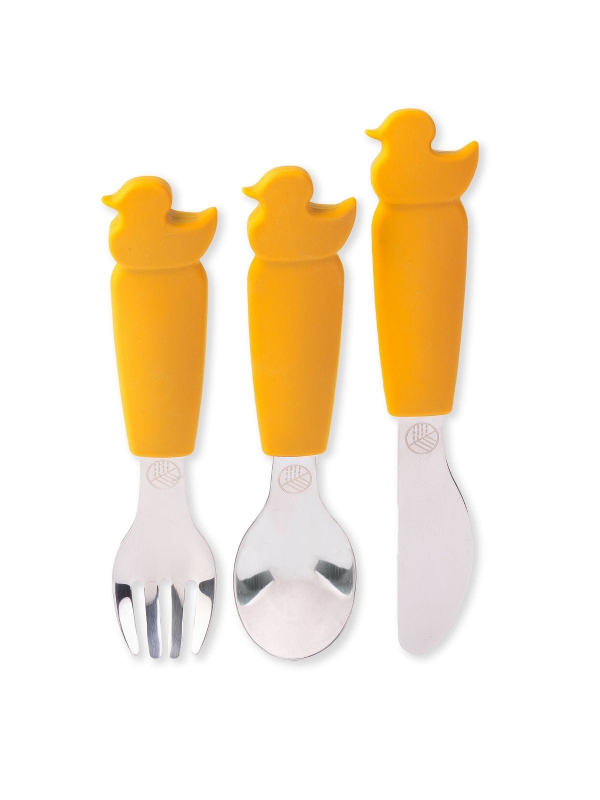 Silicone Cutlery Duck Yellow