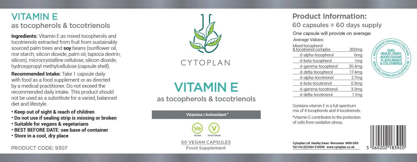 Vitamin E (Tocopherol & Tocotrienol Complex) - Figura 2