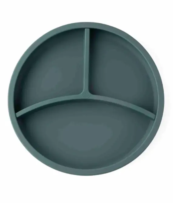 Pjatë silikoni me ndarje Eco Rascals – Teal