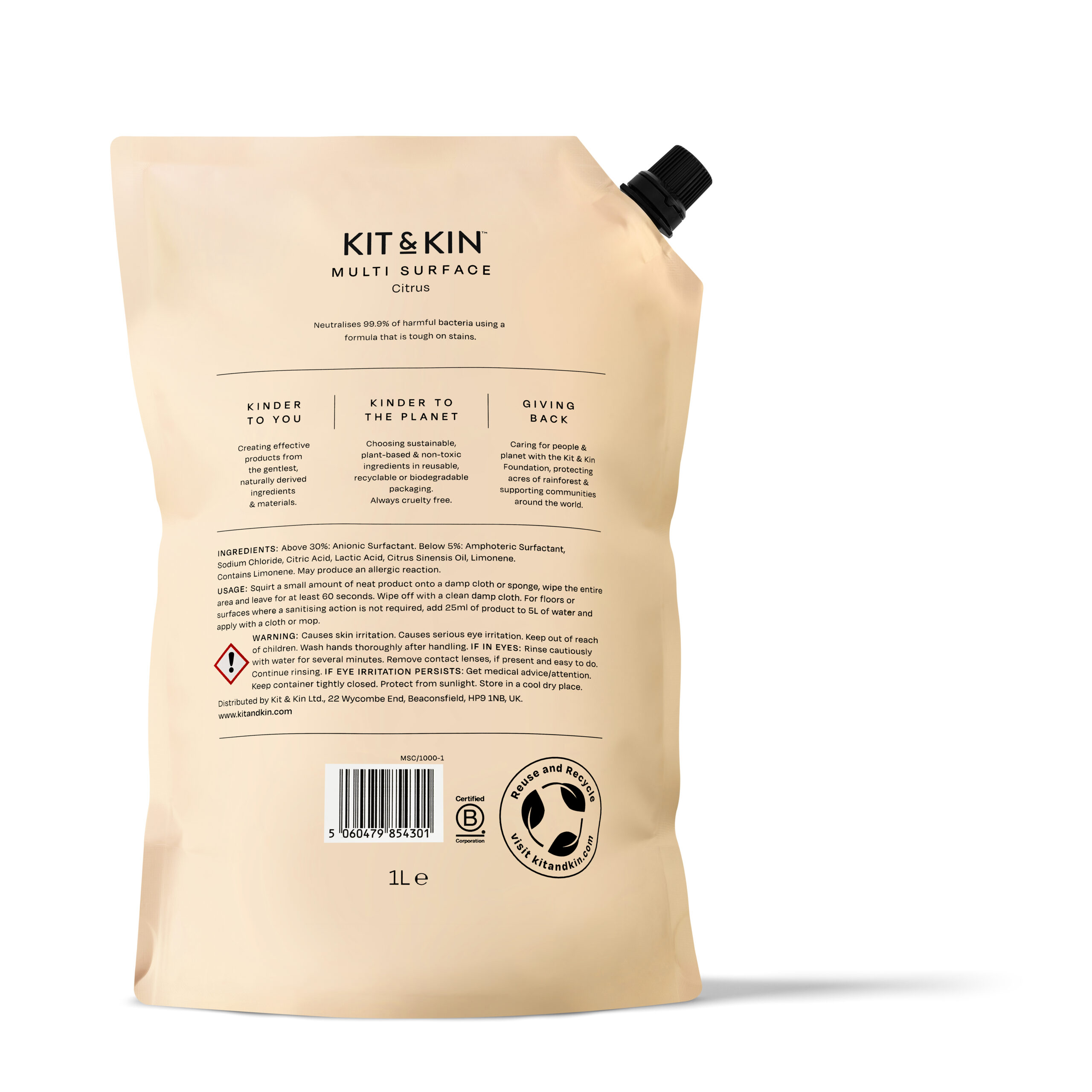 Multi surface Cleaner (1L refill pouch) - Figura 2