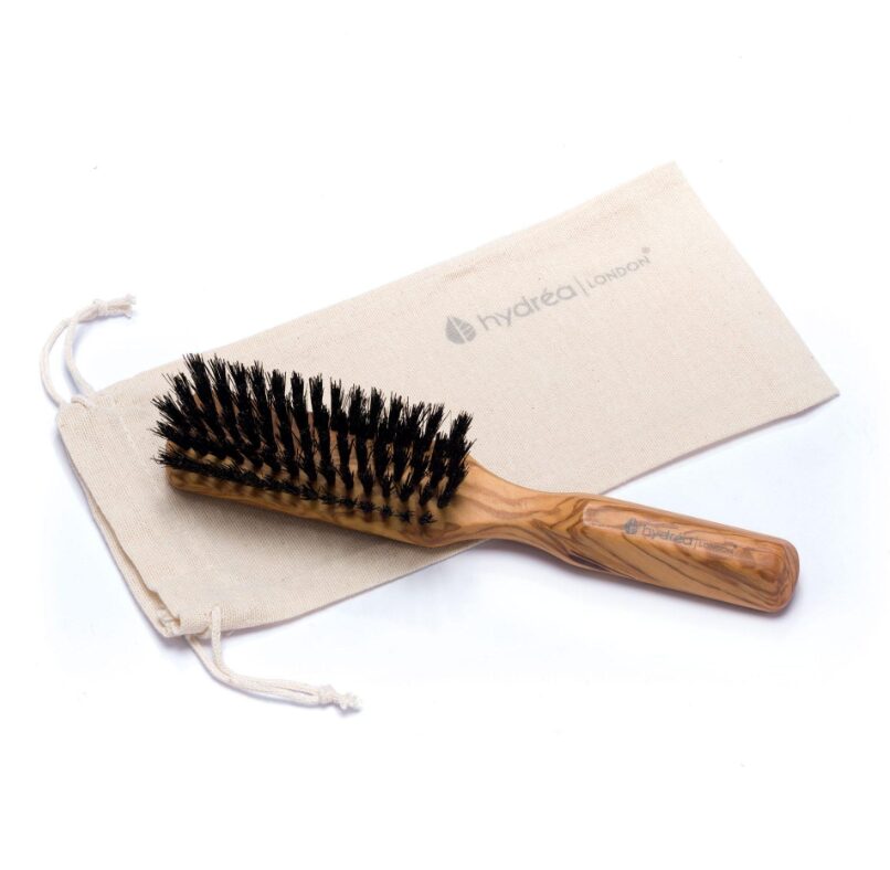 Premium Olive Wood Styling Hair Brush with Pure Boar Bristles – Smooth & Shine - Figura 3