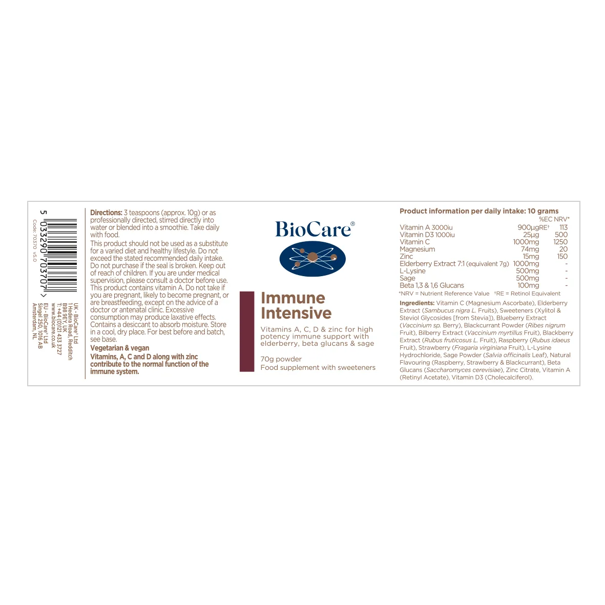 Immune Intensive 70g - Figura 2