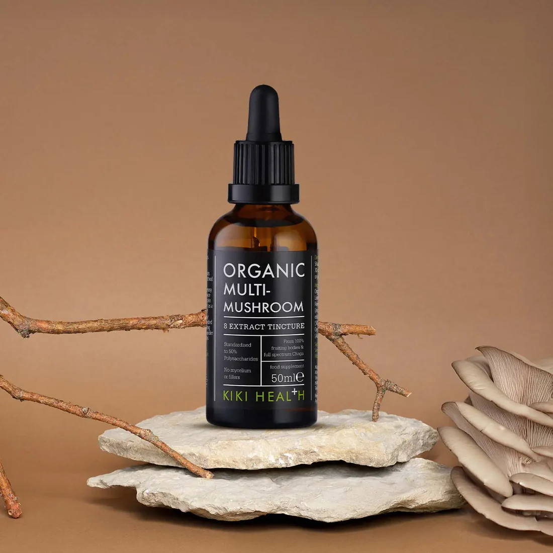 Multi-Mushroom Extract Blend Tincture, Organic - 50ml - Figura 3