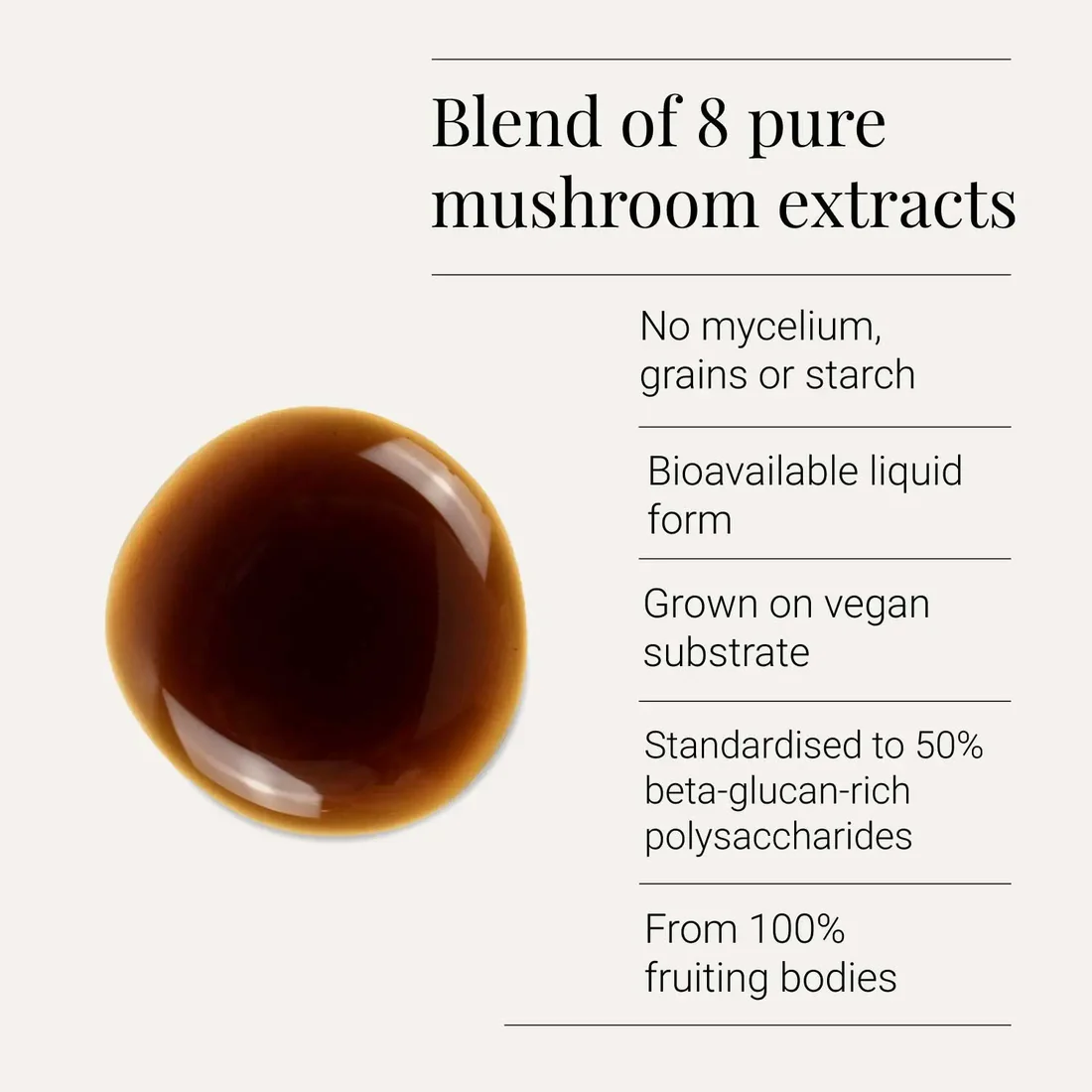 Multi-Mushroom Extract Blend Tincture, Organic - 50ml - Figura 2